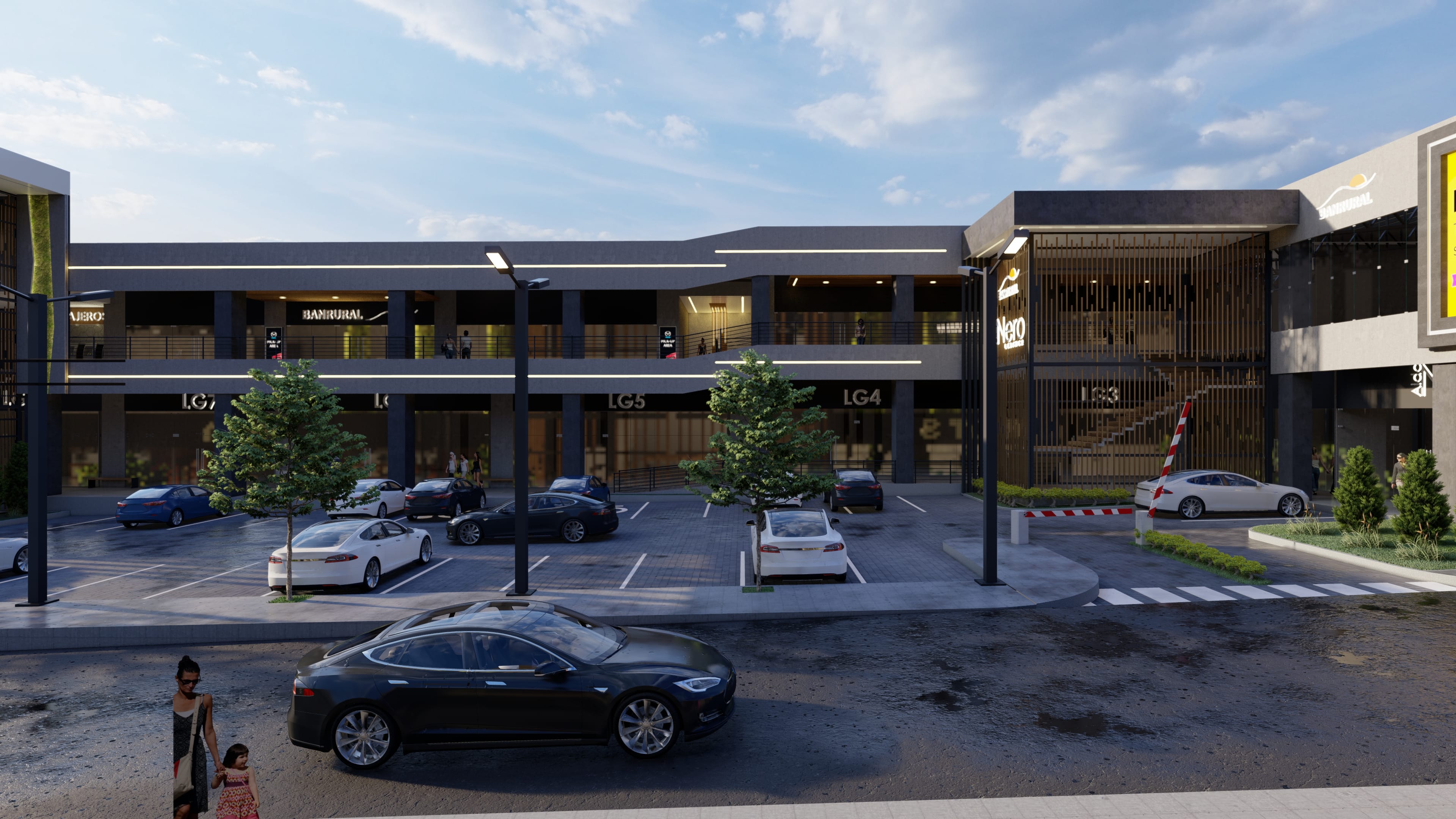 Fachada Módulo E y F