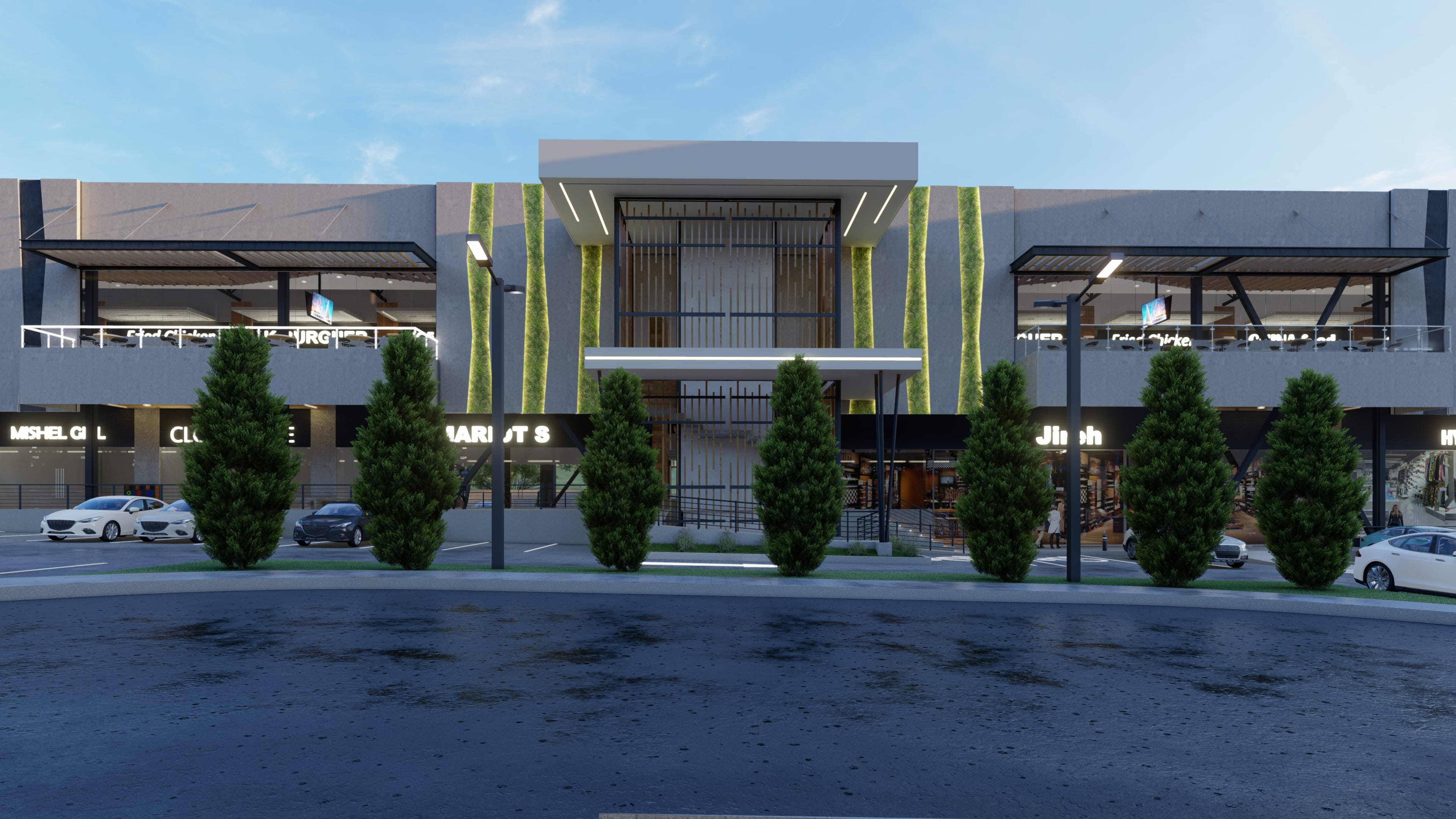 Fachadas Central A y B